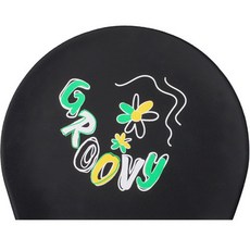 HOOG 成人矽膠泳帽 SC530, 黑色, 1個