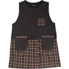 Rosa Home 格紋針織圍裙, 綠色, 1個