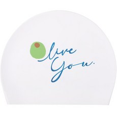 HOOG 成人款矽膠泳帽 SC539, 白色