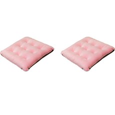 EVER HOUSE 简约柔軟方形坐墊靠墊 2入