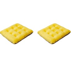 EVER HOUSE 简约柔軟方形坐墊靠墊 2入