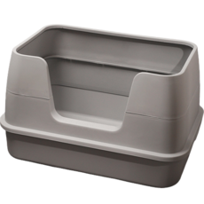 DING DONG PET 貓咪易清潔折疊式貓砂盆, 灰色