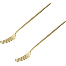 TABLE Art. Avella 霧面餐叉, 金色, 2個