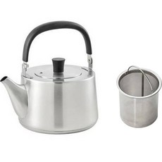 Dr.HOWS 豪華電磁爐不鏽鋼水壺 + 濾茶網組合 IH, 銀色, 1.5L, 1套