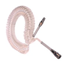 韓國氣動 PU 聚氨酯彈簧軟管 透明 12mm x 8mm x 7.5m, 1個