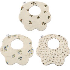 Hararoy 嬰幼兒花朵圍兜巾3件組