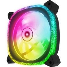 앱코 크리스탈 CT12 ARGB PWM 쿨링팬, 1개
