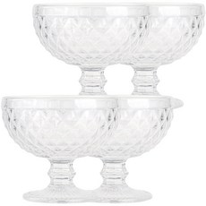 LLARISSA 鑽石甜點碗 400ml, 清除, 4個