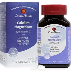 PrimeHealth 鈣鎂維他命D錠 117.09g, 90顆, 1個
