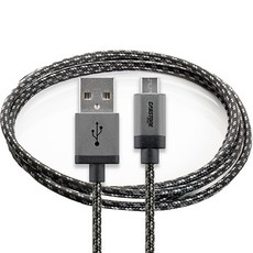 캡스톤 안드로이드 마이크로 5핀 충전케이블, 0.3m, 블랙, 1개