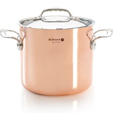 de Buyer 畢耶 電磁爐 Prima Matera 銅製義大利麵湯鍋 5.7L, 單色, 1個, 20cm