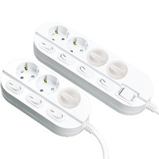 五星精密獨立延長線 3孔 1.5m+獨立延長線 4孔 1.5m+保護蓋 3入組, 1組