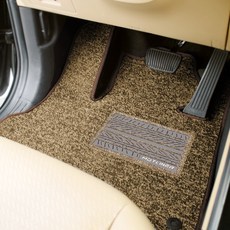 MOTLINER 汽車Max線圈腳墊 擴展型 1+2+3排+下沉式後車廂 全套, 棕色, All New/The New Carnival 7人座