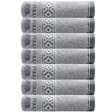 송월타월 CM 밀라 수건 145g 30수 고급면사, 애쉬그레이, 7개