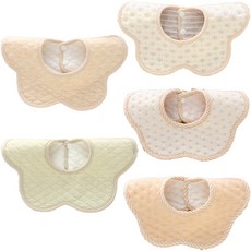 HARAROI 幼兒用柔和棉質花瓣圍巾圍兜 5件組