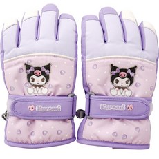 KUROMI 酷洛米 兒童用Kuromi可愛圖案防寒手套 MGHKG50055