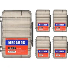 Moncross 多米諾雙門釣具箱 EG-130B, 黑色, 5個