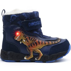 DINOSOLES 幼童T-Rex保暖魔鬼氈靴 DNKCD4TSTR11