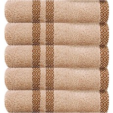 Songwol 松月 Towel Pia 洗臉毛巾 170g, 5個, 米色