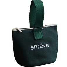 enreve 迷你帆布手拿包袋, 綠色