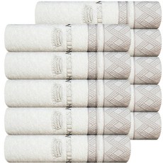 송월타올 CM 크래드 세면타올 210g, 화이트, 5개