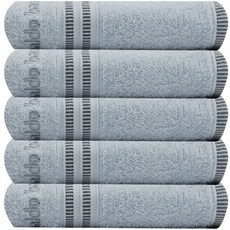 arnaldo bassini 松月毛巾 Chloe 洗臉毛巾 110g, 煙灰色, 5個