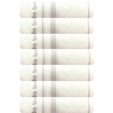 아날도바시니 송월타올 풀루 세면타올 120g, 화이트, 7개