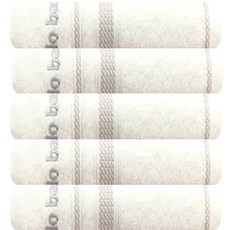 arnaldo bassini 松月毛巾 Fullu 洗臉毛巾 120g, 5個, 白色