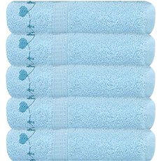 Sweetheart 베르스 수건 100g 20수 면사, 하늘, 5개