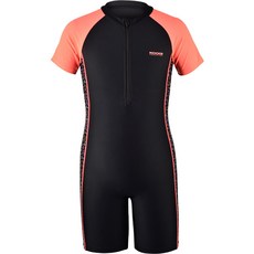 koogi adventure 女童拉鍊短袖連身室內泳衣 LM-G3406