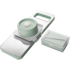 Mrs. Home 蔬菜切片器 多功能切菜器 刨絲器 蔬菜切割機, 薄荷綠, 1個