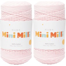 Yarna mini mili 編織線 250g, 701 柔粉色