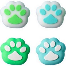 호후 닌텐도 스위치 조이스틱 커버 AK 왕발캡 그린 블루 4종 세트, 1세트