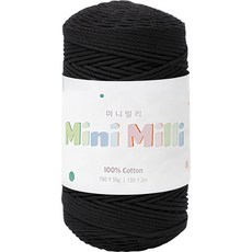 Yarna Mini Milli針織毛線球, 727 黑色