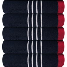 松月毛巾 CM Paul Me 洗臉毛巾 150g 30支棉紗, 5個, 海軍藍