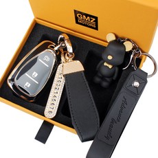 GMZ MOTORS 雪佛蘭 3鍵 TPU 智慧鑰匙殼套組, 摩登黑, AC-02