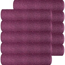 Songwol 松月 毛巾 深色迷你擦手巾 50g 30支棉紗, 10個, 酒紅色