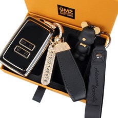 GMZ MOTORS 雷諾4鍵 TPU智能鑰匙殼套組, AS-02, 摩登黑