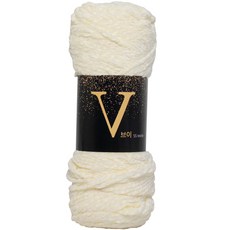 YARNA V型天鵝絨針織紗, 31（奶油色）