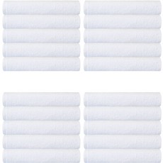 Songwol 松月 Daily 32 毛巾 55g 20支棉紗, 白色, 20個