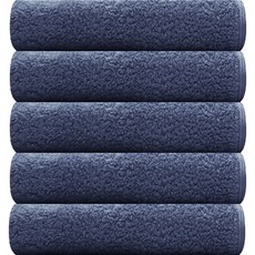 Songwol 松月 飯店專用40支棉毛巾 180g, 深藍, 5條