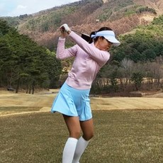 The Off女款奢華高爾夫泡泡袖長袖高爾夫針織衫 TO3A606W