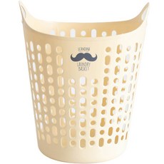 샤바스 스칸디나 국내산 트임형 세탁바구니 수염, 버터