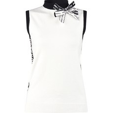 그린퀸 여성용 럭스골프 리본 브로치 베스트 조끼 GQ3A516W