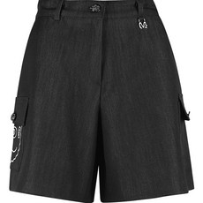 luxgolf 女款內鬆緊工裝牛仔短褲 YD3A223W