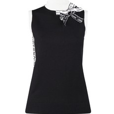 GreenQueen 女款奢華高爾夫蝴蝶結胸針背心 GQ3A516W