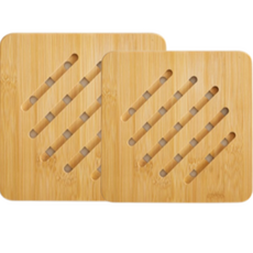 씨오브비 가정용 원목 냄비 받침대 코스터 스퀘어 L + 스퀘어 M 세트, 1세트