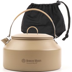 Breeze Moon 露營合金水壺 1.6L + 收納袋, 卡其米色, 1套