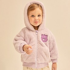 Care Bears 女童款分享熊刺繡抓絨連帽外套