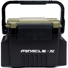 싸파 미라클 X 2단 하드 태클박스, 카키, 1개